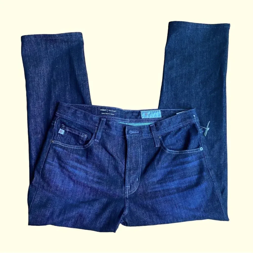 Men’s Adriano Goldschmied Everett Slim Straight Jeans 32x26 NWT